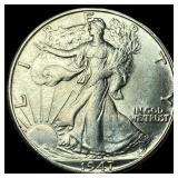 1947-D Silver Half Dollar Walking Liberty UNCIRCUL