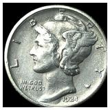 1924-S Silver Mercury Dime CLOSELY  UNCIRCULATED