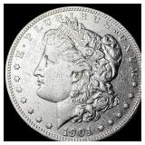 1901 Morgan Silver Dollar CLOSELY UNCIRCULATED