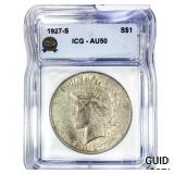 1927-S Silver Peace Dollar ICG AU50