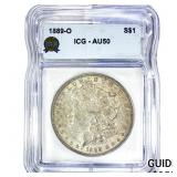 1889-O Morgan Silver Dollar ICG AU50