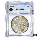 1902 Morgan Silver Dollar ICG AU50