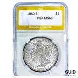1880-S Morgan Silver Dollar PGA MS63
