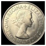1953 Great Britain Copper Nickel Half Crown
