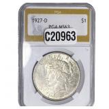 1927-D Silver Peace Dollar PGA MS63