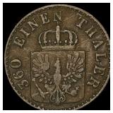 1849A Prussia Copper 1 Pfennig