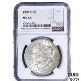 1904-O Morgan Silver Dollar NGC MS63