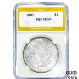 1880 Morgan Silver Dollar PGA MS64