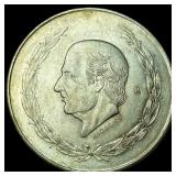 1953 Mexico Silver 5 Pesos Mo (Hidalgo) UNCIRCULAT