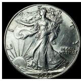 1942-D Silver Walking Liberty Half Dollar UNCIRCUL