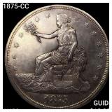 1875-CC Silver Trade Dollar CHOICE AU