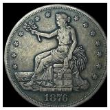 1876-S Silver Trade Dollar NEARLY  UNCIRCULATED