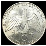 1972 Germany SIlver 10 Mark - Olympics