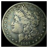 1901-S Silver Morgan Dollar ABOUT UNCIRCULATED