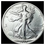 1918 Walking Liberty Half Dollar CLOSELY UNCIRCULA
