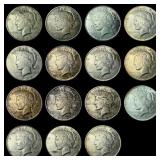 [15 Coins] Mixed Dates  Silver Peace Dollar