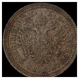 1851 Austria Copper 1 Kreuzer