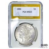 1886 Morgan Silver Dollar PGA MS63