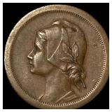 1925 Portugal Bronze 10 Centavos