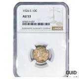 1926-S Mercury Silver Dime NGC AU53