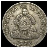 1932 Honduras Copper Nickel 10 Centavos