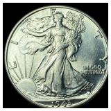 1943-D Silver Walking Liberty Half Dollar GEM BU