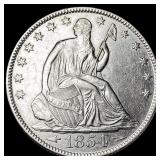 1854-O Silver Half Dollar CHOICE AU