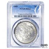 1889 Morgan Silver Dollar PCGS MS63