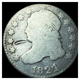 1824 Capped Bust Dime NICELY CIRCULATED