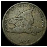 1858 Copper-Nickel Flying Eagle Cent LIGHTLY CIRCU