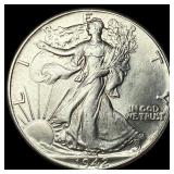 1942 Silver Half Dollar (Walking Liberty) GEM BU