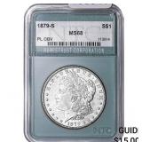 1879-S Morgan Silver Dollar NTC MS68 PL Obv.