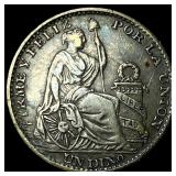 1896 Peru Silver Dinero