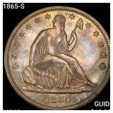 1865-S Seated Liberty Half Dollar UNCIRCULATED