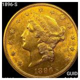 1896-S $20 Gold Double Eagle UNCIRCULATED