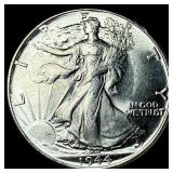 1944-S Silver Walking Liberty Half Dollar UNCIRCUL