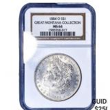 1884-O Morgan Silver Dollar NGC MS64