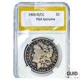 1900-O/CC Morgan Silver Dollar PGA Genuine