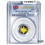 2011 Great Britain Gold Â£10 1/10oz AGW PCGS MS70
