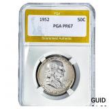 1952 Franklin Half Dollar PGA PR67