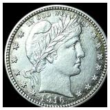 1916-D Silver Barber Quarter CLOSELY  UNCIRCULATE