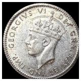 1943C Newfoundland Silver 5 Cents