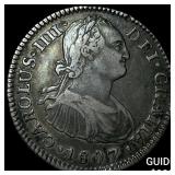 1807-PJ Bolivia Charles IV Silver 2 Reales