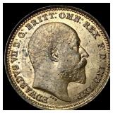 1902 Great Britain Bronze 1/3 Farthing