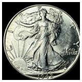 1942-D Silver Half Dollar UNCIRCULATED