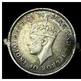 1939 British Guinana Silver 4 Pence