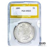 1885 Morgan Silver Dollar PGA MS63