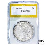 1888-S Morgan Silver Dollar PGA MS63
