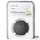 1828 Capped Bust Half Dollar NGC XF40
