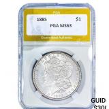 1885 Morgan Silver Dollar PGA MS63